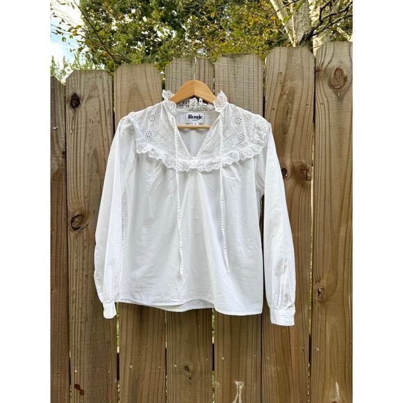 Rouje Paris Embroidered Blouse - Picture 2 of 9